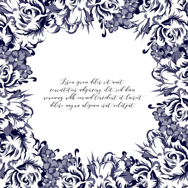 VINTAGE ORAL INVITION CARD
