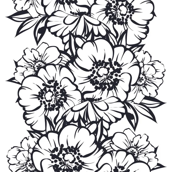 Naadloos bloemenpatroon — Stockvector