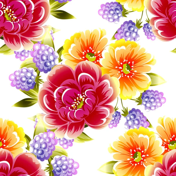 Seamless floral pattern — Stock Vector