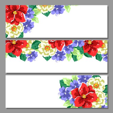 Çiçekli davetiye seti