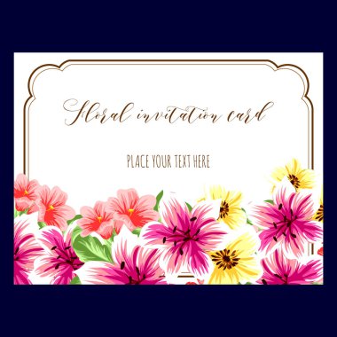 İhale çiçek davetiye