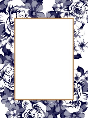 Vintage çiçek davetiye