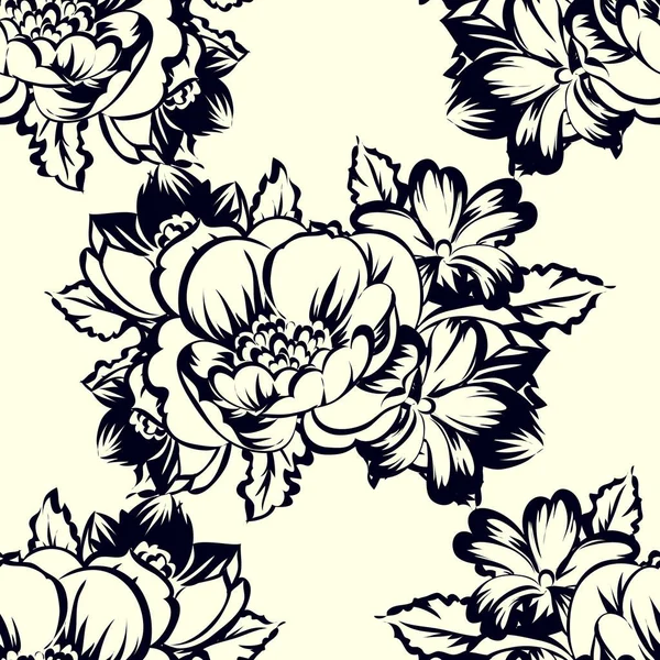 Modèle floral sans couture — Image vectorielle