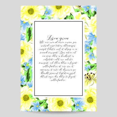 İhale çiçek davetiye