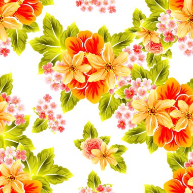 Kusursuz çiçek deseni