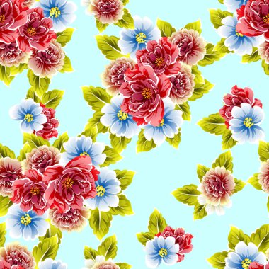 Kusursuz çiçek deseni