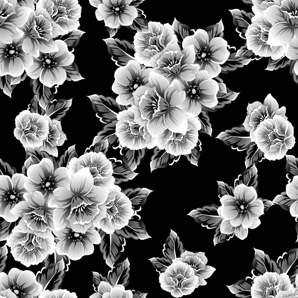 Naadloos bloemenpatroon — Stockvector