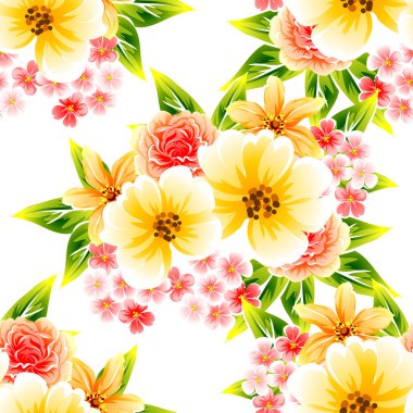 Kusursuz çiçek deseni