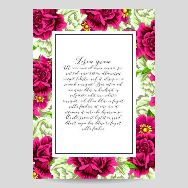 İhale çiçek davetiye