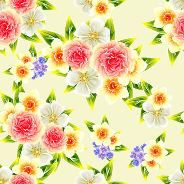 Kusursuz çiçek deseni
