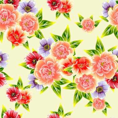 Kusursuz çiçek deseni