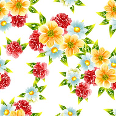 Kusursuz çiçek deseni