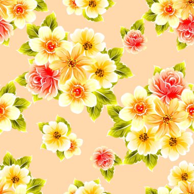 Kusursuz çiçek deseni