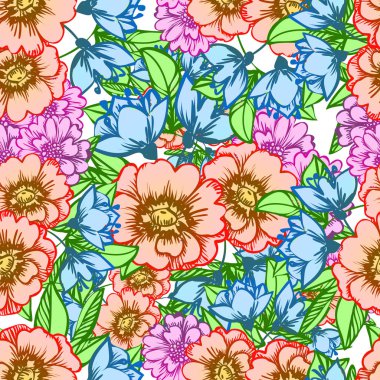 Kusursuz çiçek deseni