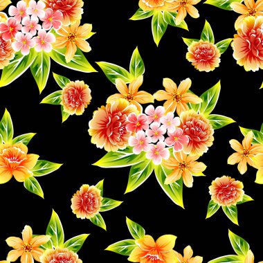 Kusursuz çiçek deseni