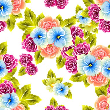 Kusursuz çiçek deseni