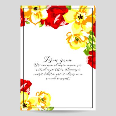 İhale çiçek davetiye