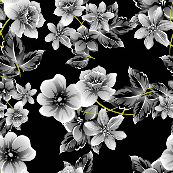 Modèle floral sans couture — Image vectorielle