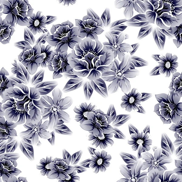 Sömlös blommönster — Stock vektor