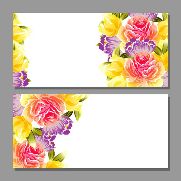 Çiçekli davetiye seti