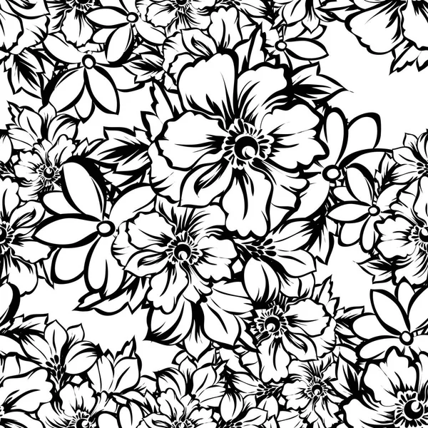 Modèle floral sans couture — Image vectorielle