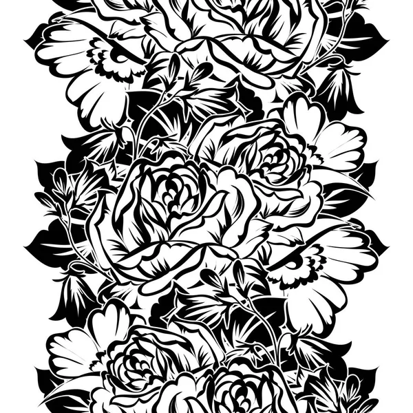 Patrón floral sin costuras — Vector de stock