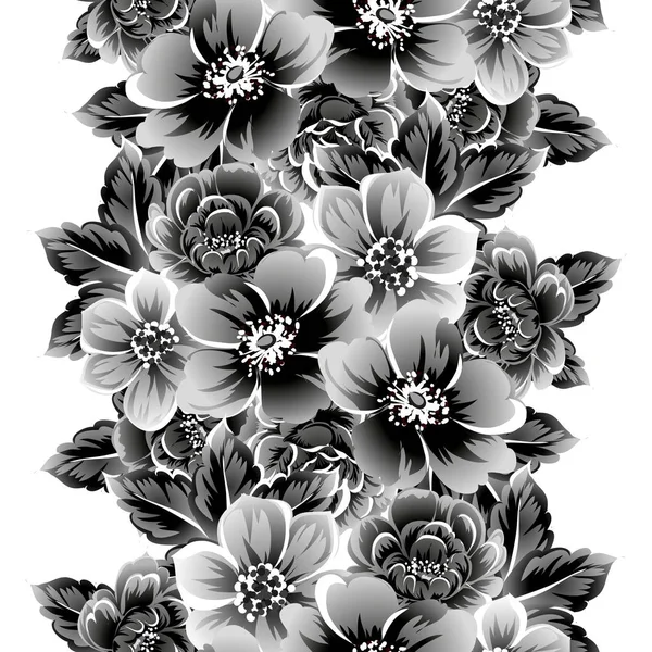 Patrón floral sin costuras — Vector de stock