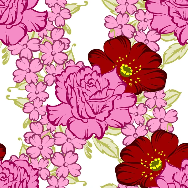 Seamless floral pattern — Stock Vector