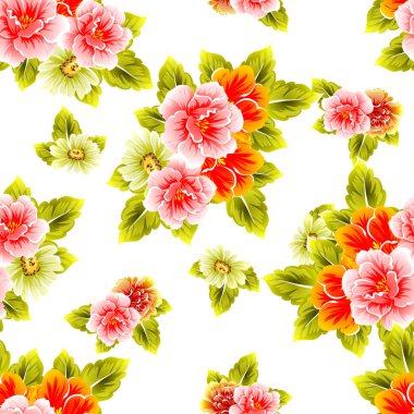 Kusursuz çiçek deseni