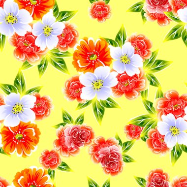 Kusursuz çiçek deseni