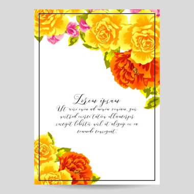 İhale çiçek davetiye