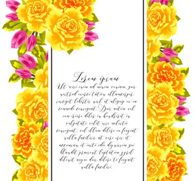 İhale çiçek davetiye