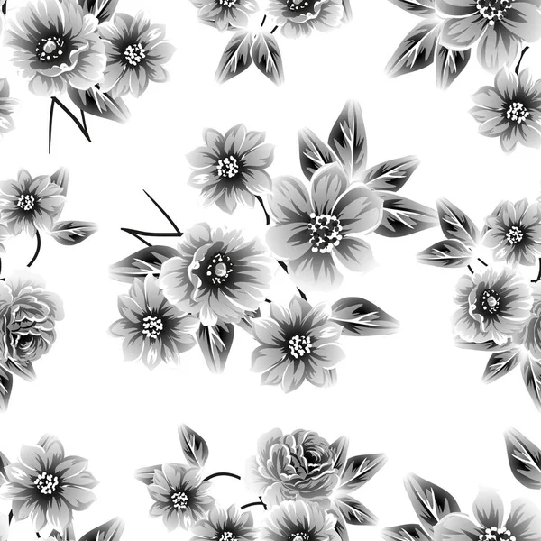 Bezešvé květinové vzory — Stockový vektor