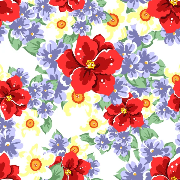 Modèle floral sans couture — Image vectorielle