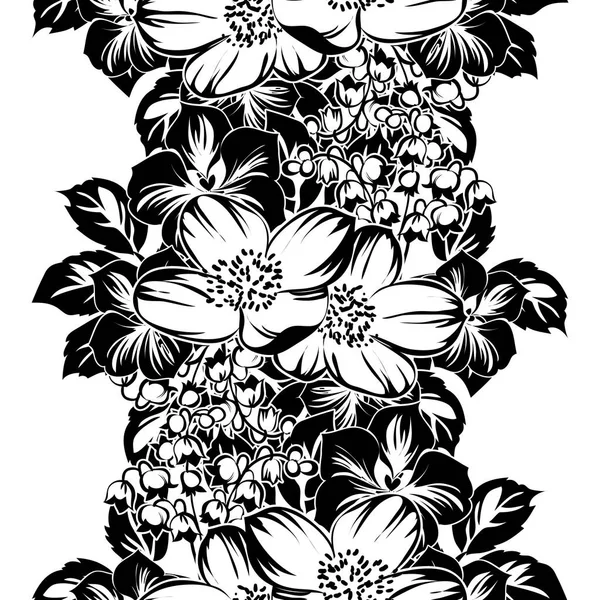 Naadloos bloemenpatroon — Stockvector