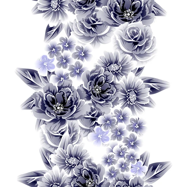 Patrón floral sin costuras — Vector de stock