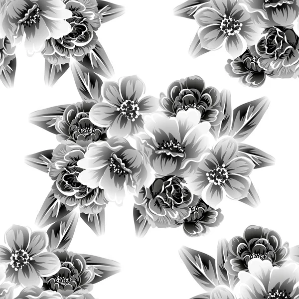 Naadloos bloemenpatroon — Stockvector