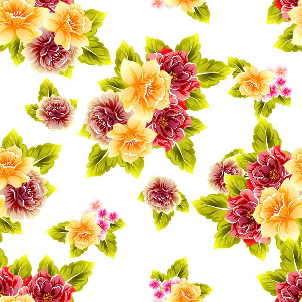 Seamless floral pattern — Stock Vector