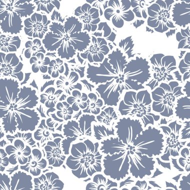 Dikişsiz çiçek arka plan vektör çizim 