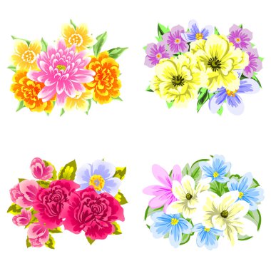 Dikişsiz çiçek arka plan vektör çizim 