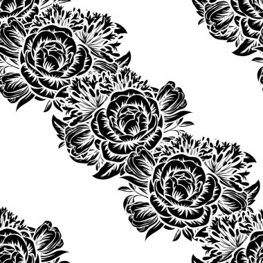 Dikişsiz çiçek arka plan vektör çizim 