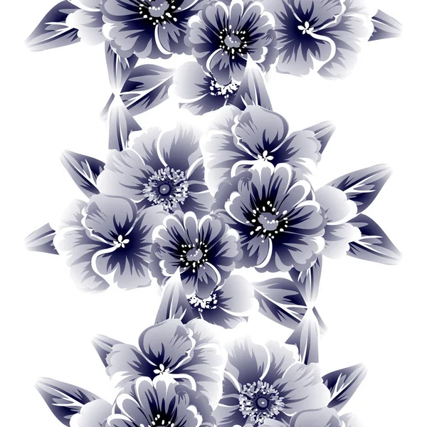 Nahtlose Florale Hintergrund Vektor Illustration — Stockvektor