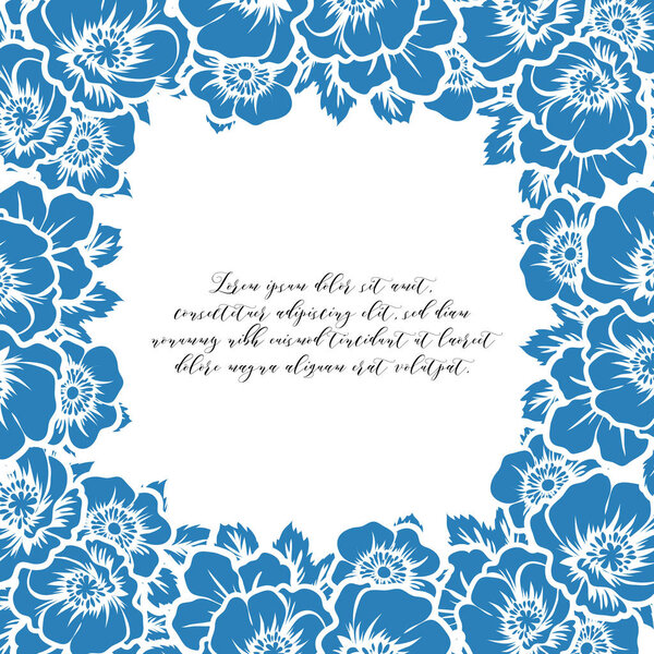 Винтажный стиль украшенные цветочные свадебные открытки. Цветочные элементы в контуре
