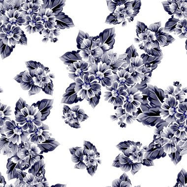 Güzel çiçekler sorunsuz vintage tarzı desen