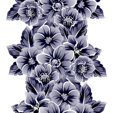 Güzel çiçekler sorunsuz vintage tarzı desen