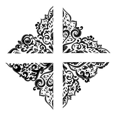 Davetiye için tek renkli kesintisiz arka şablon kümesi.