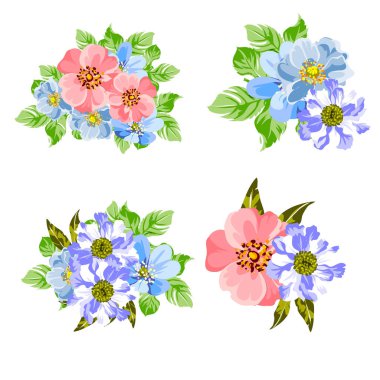 Renkli vintage tarzı çiçekler pürüzsüz desen