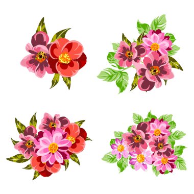 Renkli vintage tarzı çiçekler pürüzsüz desen