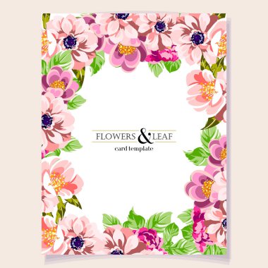 Vintage çiçek davetiye