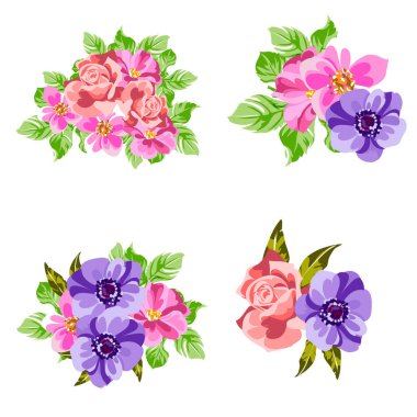 Renkli vintage tarzı çiçekler pürüzsüz desen